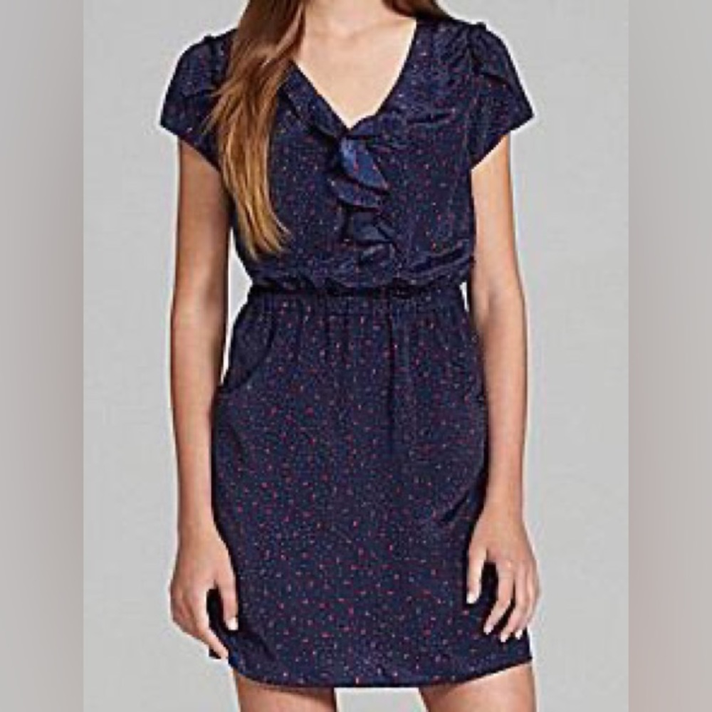 Red shoe print dress —with pockets!